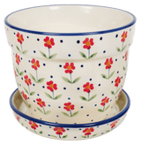 Flower Pot, with Saucer, 6" in "Simply Beautiful" by Manufaktura | D036T-AC61