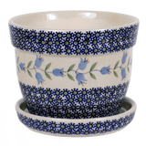 Flower Pot, with Saucer, 6" in "Lily of the Valley" by Manufaktura | D036T-ASD