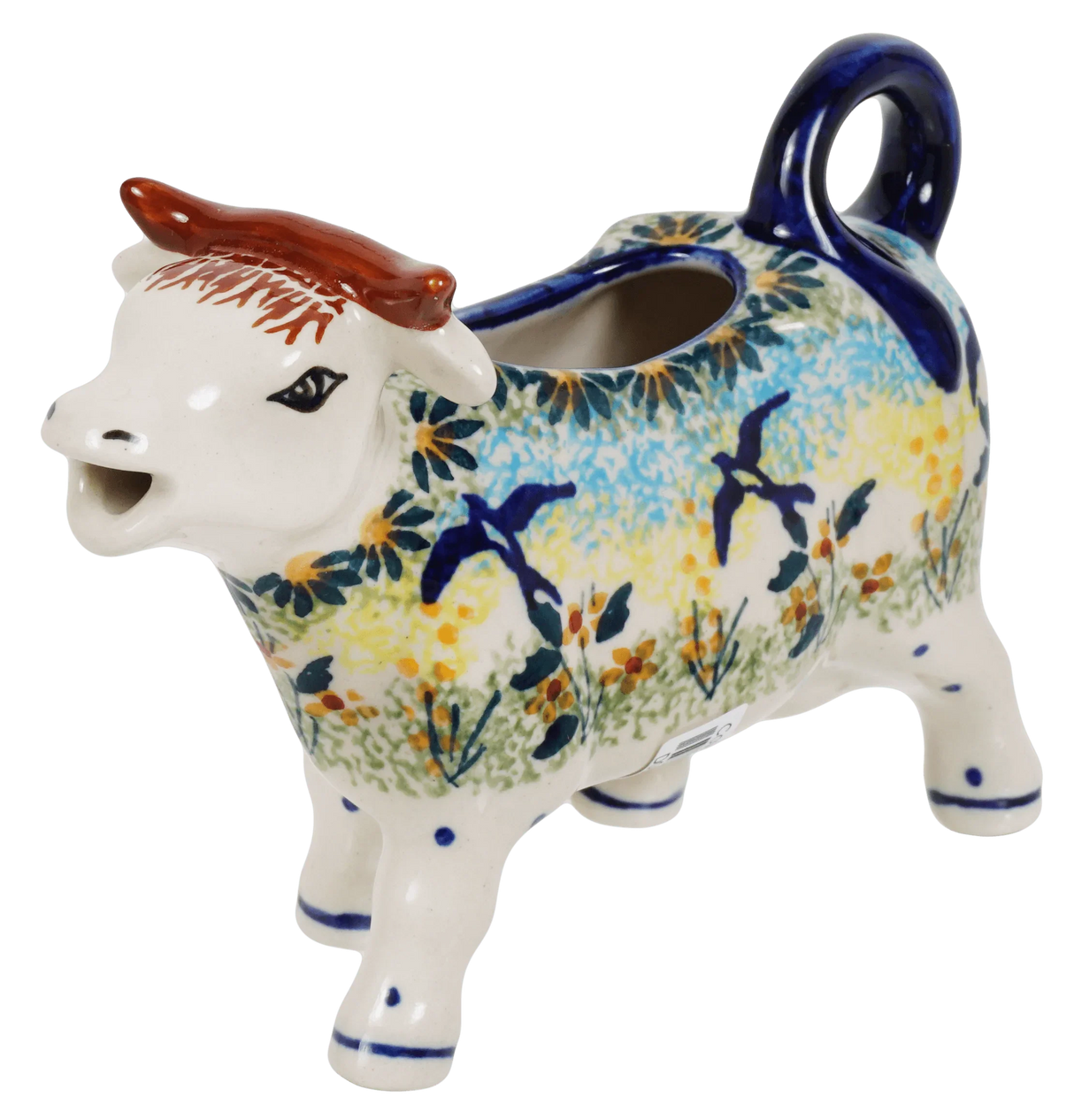 Creamer, Cow, 4 oz in "Soaring Swallows" by Manufaktura | D081S-WK57
