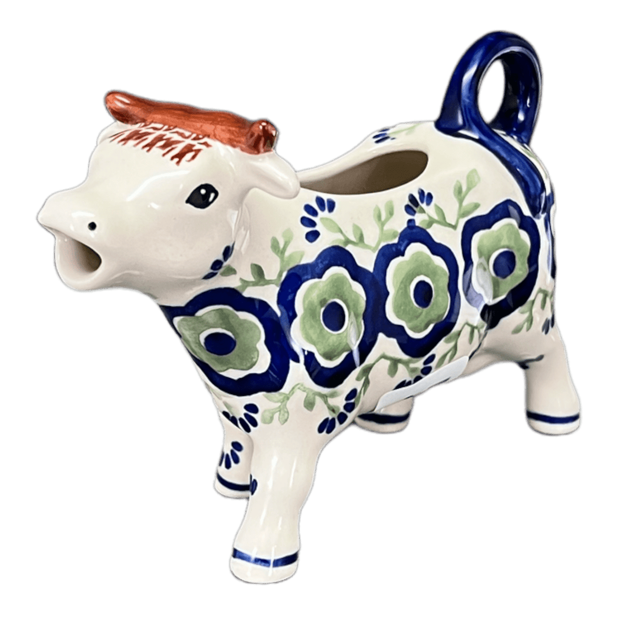 Creamer, Cow, 4 oz in "Green Tea Garden" by Manufaktura | D081T-14