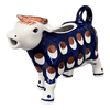 Polish Pottery Cow Creamer (Pheasant Feathers) | D081T-52 at PolishPotteryOutlet.com