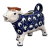 Polish Pottery Cow Creamer (Night Eyes) | D081T-57 at PolishPotteryOutlet.com