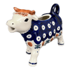 Polish Pottery Cow Creamer (Mosquito) | D081T-70 at PolishPotteryOutlet.com