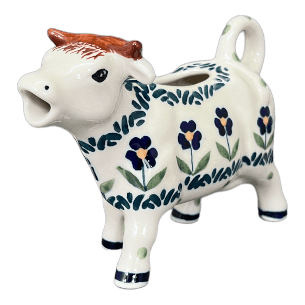 Creamer, Cow, 4 oz in "Forget Me Not" by Manufaktura | D081T-ASS