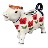 Creamer, Cow, 4 oz in "Poppy Garden" by Manufaktura | D081T-EJ01