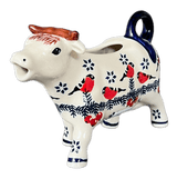 Creamer, Cow, 4 oz in "Red Bird" by Manufaktura | D081T-GILE