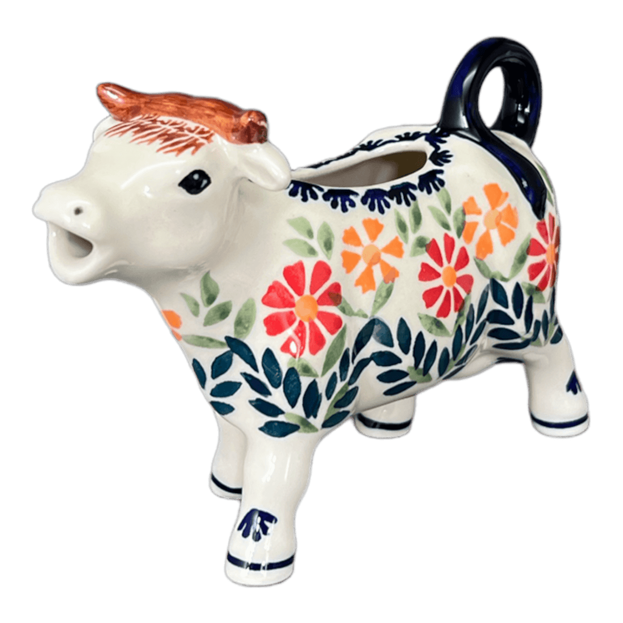 Creamer, Cow, 4 oz in "Flower Power" by Manufaktura | D081T-JS14