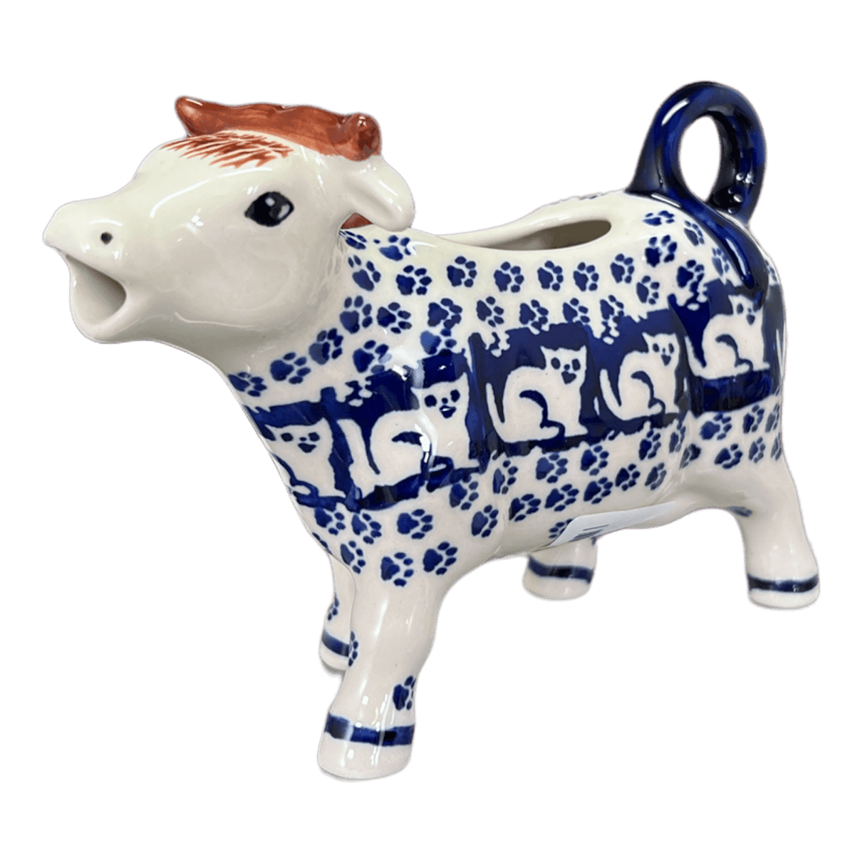 Creamer, Cow, 4 oz in "Kitty Cat Path" by Manufaktura | D081T-KOT6