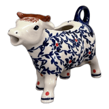 Creamer, Cow, 4 oz in "Blue Canopy" by Manufaktura | D081U-IS04