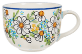 Cup, Latte, 18 oz in "Daisy Bouquet" by Manufaktura | F044S-TAB3