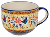 Polish Pottery Latte Cup (Butterfly Bliss) | F044S-WK73 at PolishPotteryOutlet.com