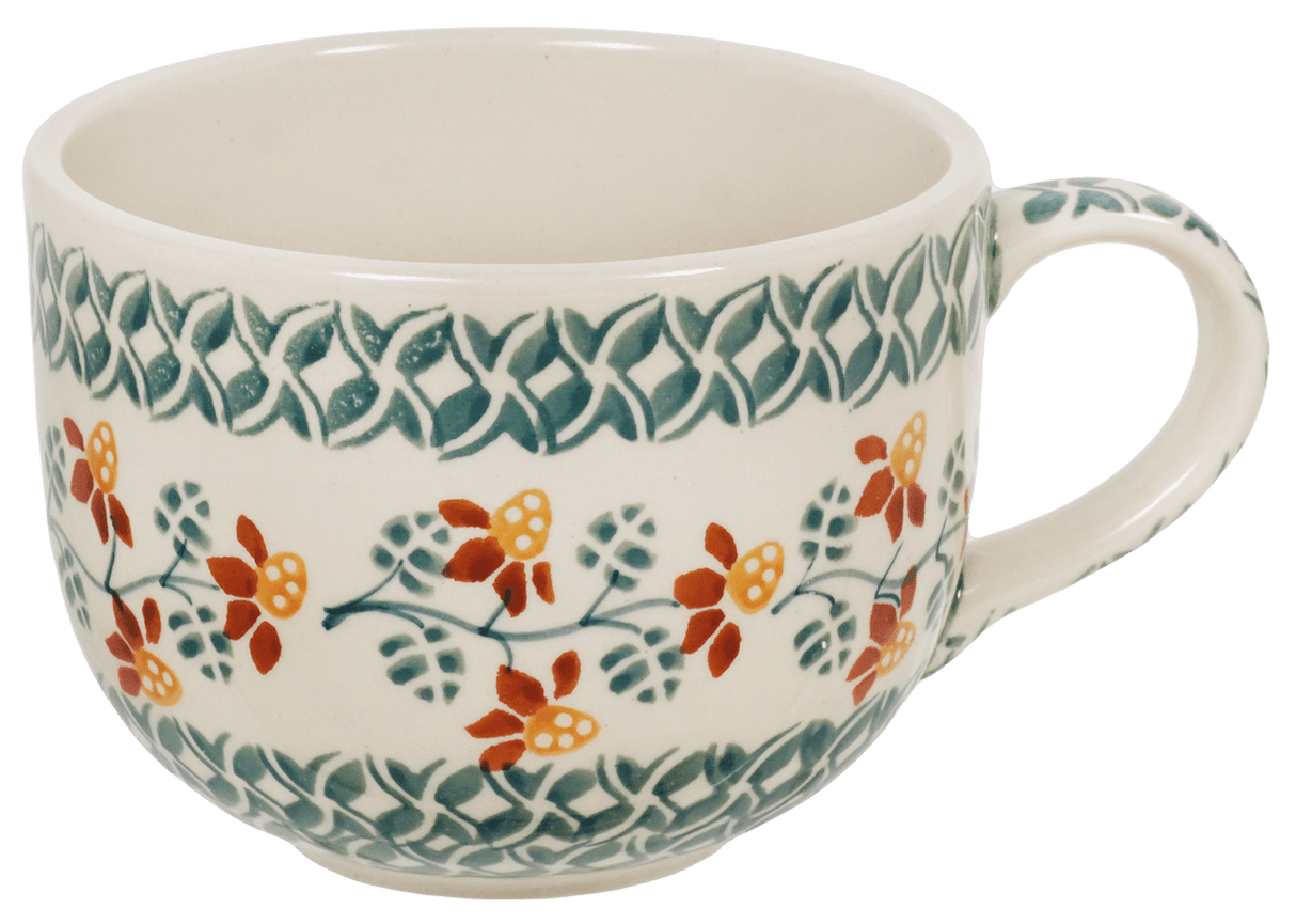 Cup, Latte, 18 oz in "Indian Summer" by Manufaktura | F044T-AS22