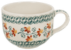 Polish Pottery Latte Cup (Indian Summer) | F044T-AS22 at PolishPotteryOutlet.com