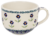 Cup, Latte, 18 oz in "Forget Me Not" by Manufaktura | F044T-ASS