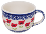 Cup, Latte, 18 oz in "Poppy Garden" by Manufaktura | F044T-EJ01