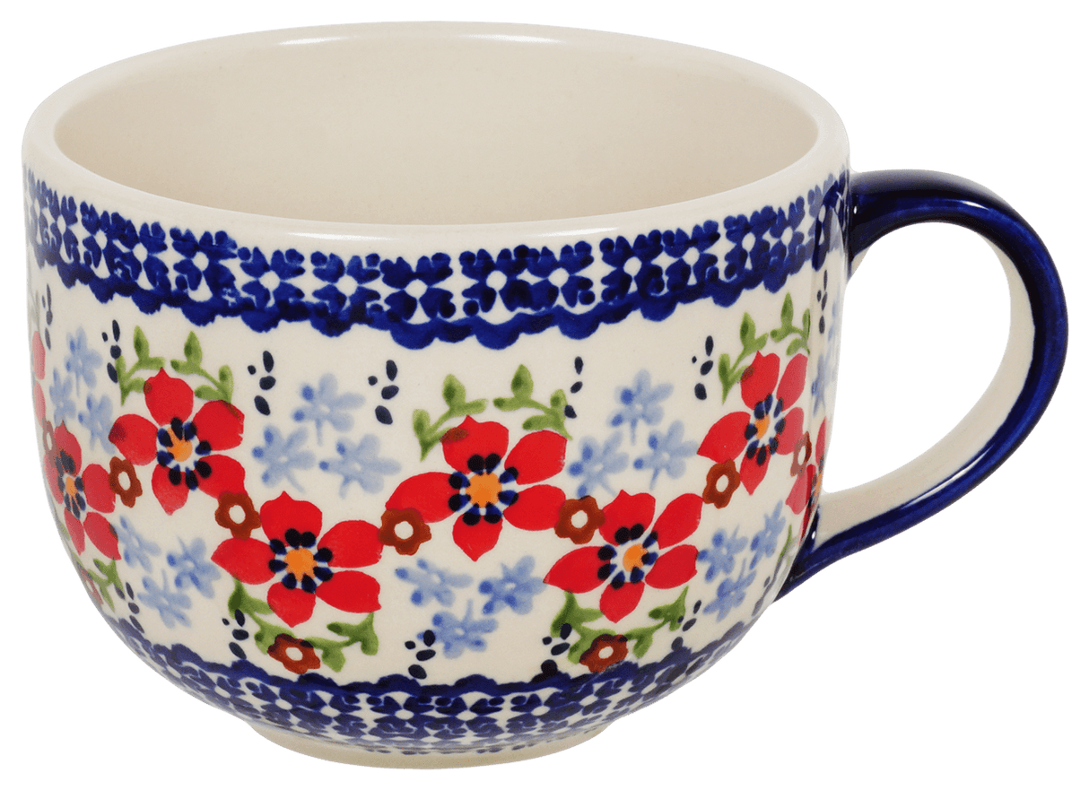 Cup, Latte, 18 oz in "Summer Bouquet" by Manufaktura | F044T-MM01