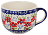 Polish Pottery Latte Cup (Summer Bouquet) | F044T-MM01 at PolishPotteryOutlet.com