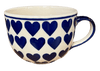 Polish Pottery Latte Cup (Whole Hearted) | F044T-SEDU at PolishPotteryOutlet.com
