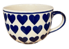 Polish Pottery Cup, Latte, 18 oz in "Whole Hearted" by Manufaktura | F044T-SEDU at PolishPotteryOutlet.com