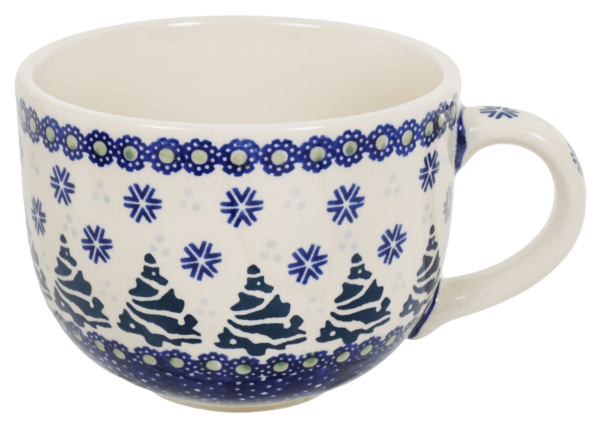 Cup, Latte, 18 oz in "Snowy Pines" by Manufaktura | F044T-U22