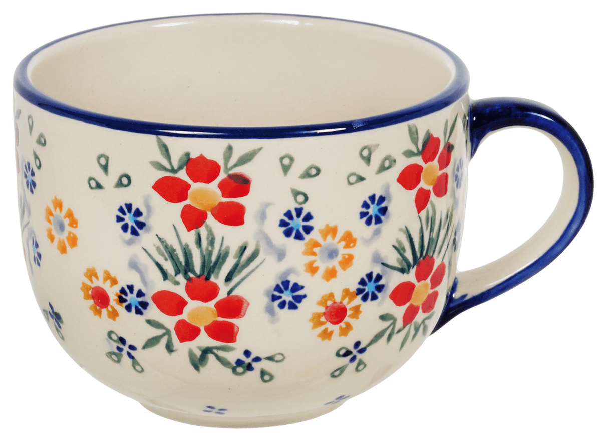 Cup, Latte, 18 oz in "Fresh Flowers" by Manufaktura | F044U-MS02