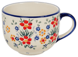 Cup, Latte, 18 oz in "Fresh Flowers" by Manufaktura | F044U-MS02