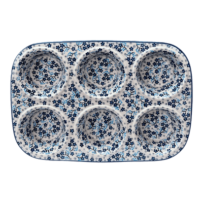 Polish Pottery - Muffin Pan - Kaleidoscope - The Polish Pottery Outlet