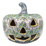 Luminary, Pumpkin, 8" in "Blue & Green Dream" by Galia | GAD28D-UHP2