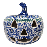 Luminary, Jack-O-Lantern, 8" in "Peacock Vine" by Galia | GAD28D-UPL