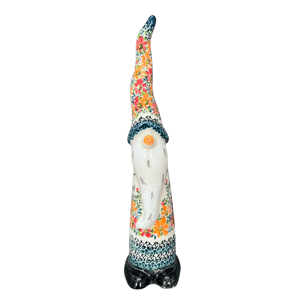 Figurine, Skinny Gnome, 12.5" in "Red & Orange Dream" by Galia | GAD42-UHP