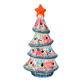 Luminary, Skinny Christmas Tree, 7.5" in "Winter Cardinal" by Galia | GCH04-AS2
