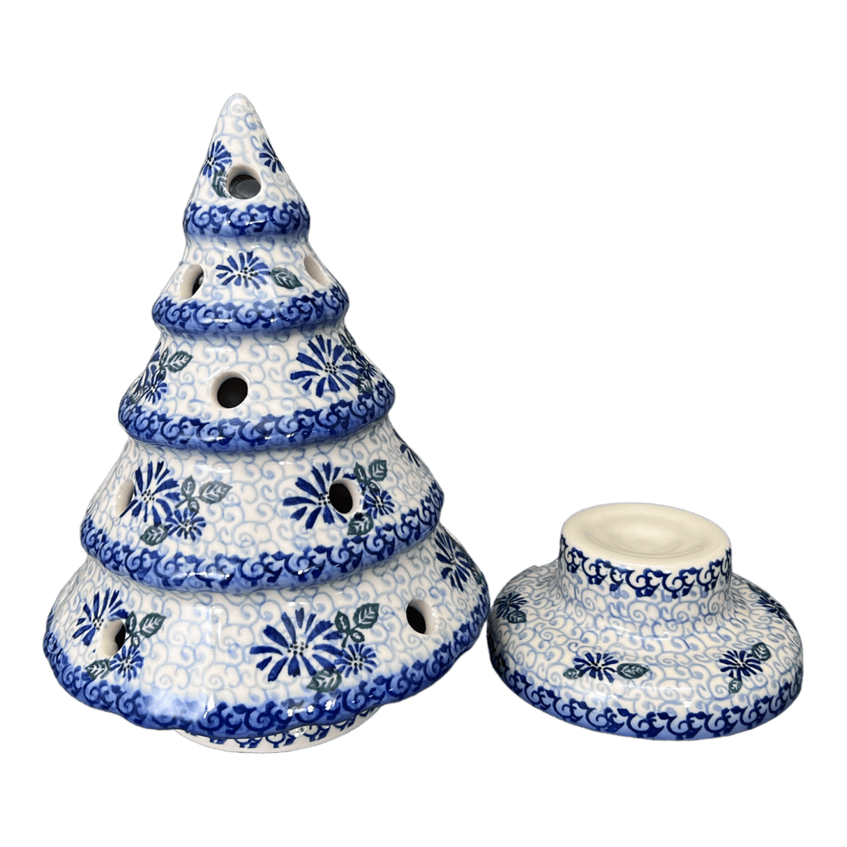 Luminary, Christmas Tree, 10" Large in "Dreamy Blue" by Galia | GCH05-PT