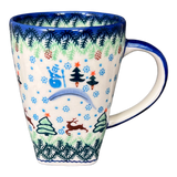Mug, Tapered Mug, 20 oz in "Reindeer Dance" by Galia | GK06-USB1