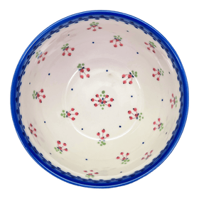 Polish Pottery 6.3" Bowl (Currant Berry) | GM02-PJ Additional Image at PolishPotteryOutlet.com