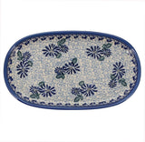 Platter, Oval, 8" x 4.5" Small in "Dreamy Blue" by Galia | GP12-PT