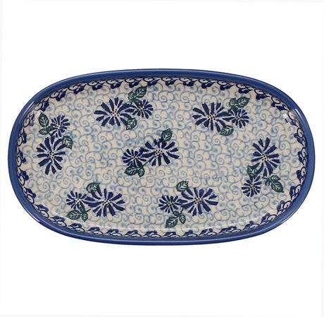 Platter, Oval, 8" x 4.5" Small in "Dreamy Blue" by Galia | GP12-PT