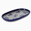 Polish Pottery Small Oval Serving Dish (Dreamy Blue) | GP12-PT at PolishPotteryOutlet.com