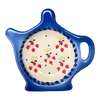 Polish Pottery Teapot Saucer (Currant Berry) | GPH08-PJ at PolishPotteryOutlet.com