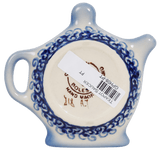 Saucer, Teapot, 4" x 3.25" in "Dreamy Blue" by Galia | GPH08-PT