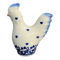 A picture of a Polish Pottery Skinny Chicken Salt/Pepper Shaker (PS) | GSP09-PS as shown at PolishPotteryOutlet.com/products/skinny-chicken-salt-pepper-shaker-ps-gsp09-ps