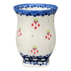 Polish Pottery 4.5" Pedestal Vase (Currant Berry) | GW10-PJ at PolishPotteryOutlet.com
