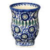Polish Pottery 4.5" Pedestal Vase (Peacock Vine) | GW10-UPL at PolishPotteryOutlet.com