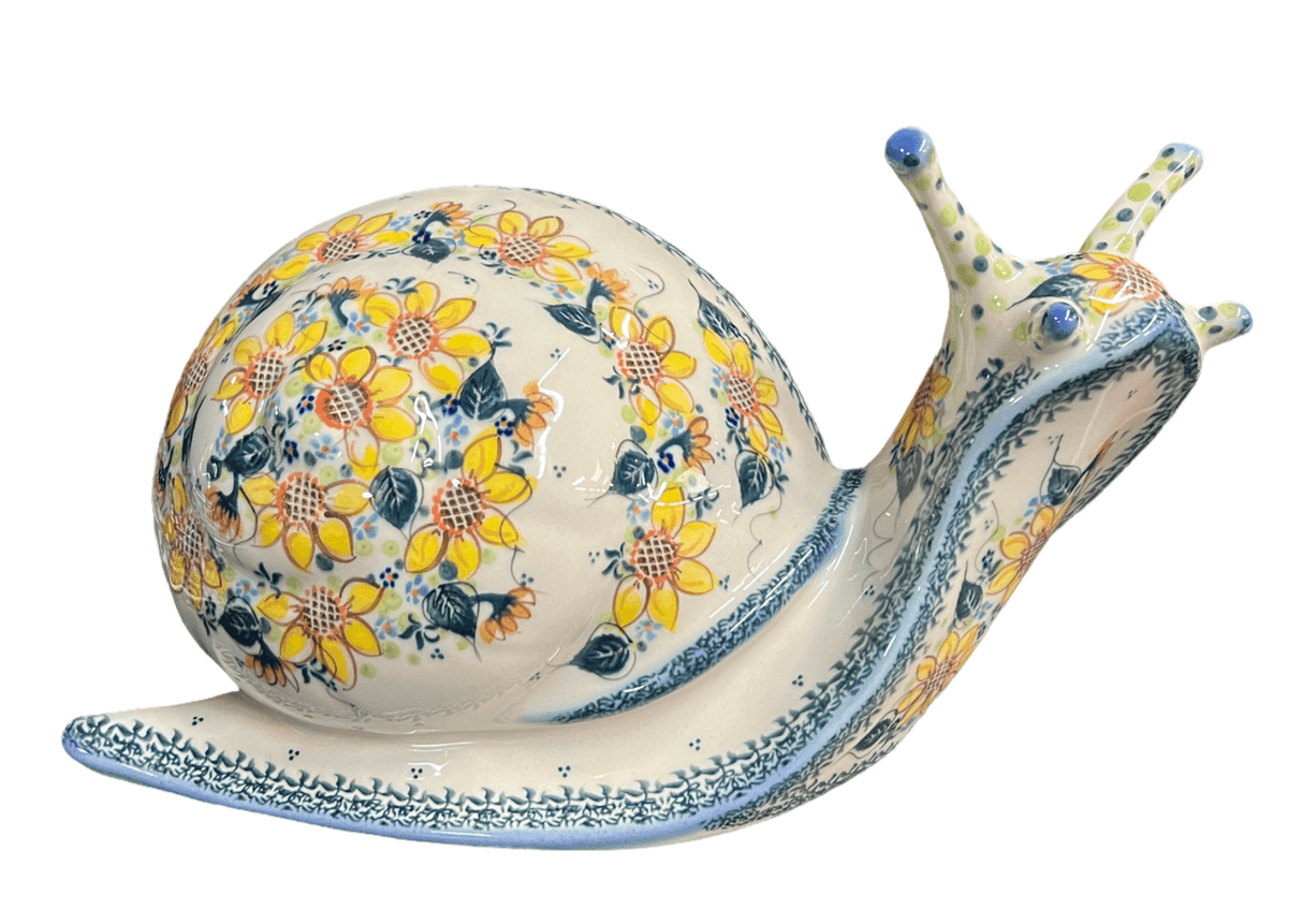 Figurine, Snail, Giant, 14.5" in "Sunflower Party" by Galia | GZW02-ASZ1