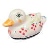 Polish Pottery Duck Figurine (Currant Berry) | GZW17-PJ at PolishPotteryOutlet.com