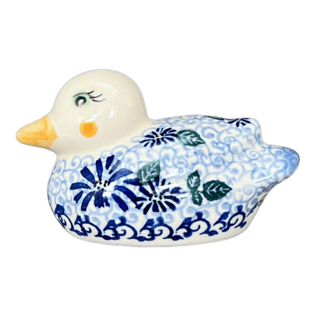 Figurine, Duck, 2" in "Dreamy Blue" by Galia | GZW17-PT