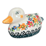 Figurine, Duck, 2" in "Red & Orange Dream" by Galia | GZW17-UHP