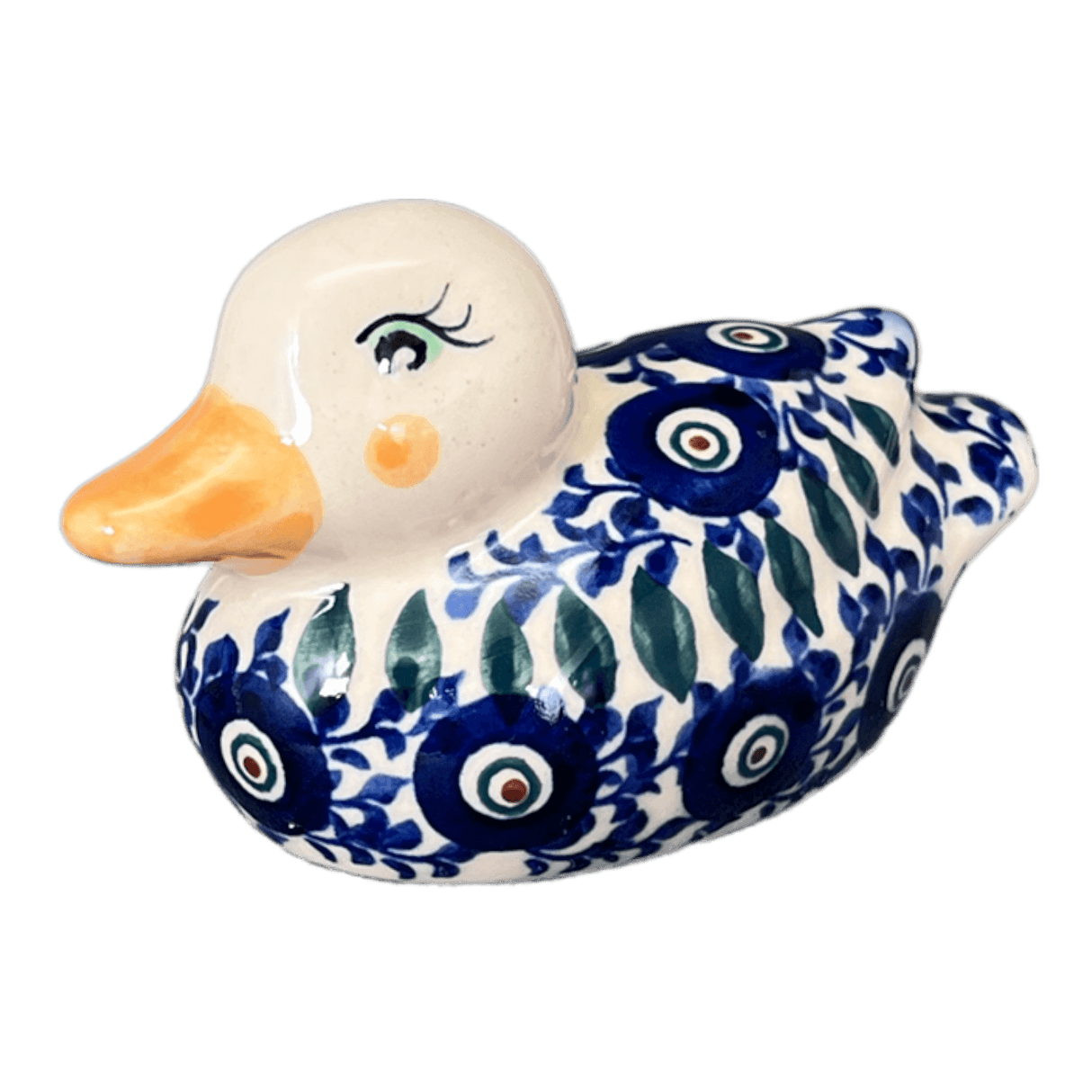 Figurine, Duck, 2" in "Peacock Vine" by Galia | GZW17-UPL