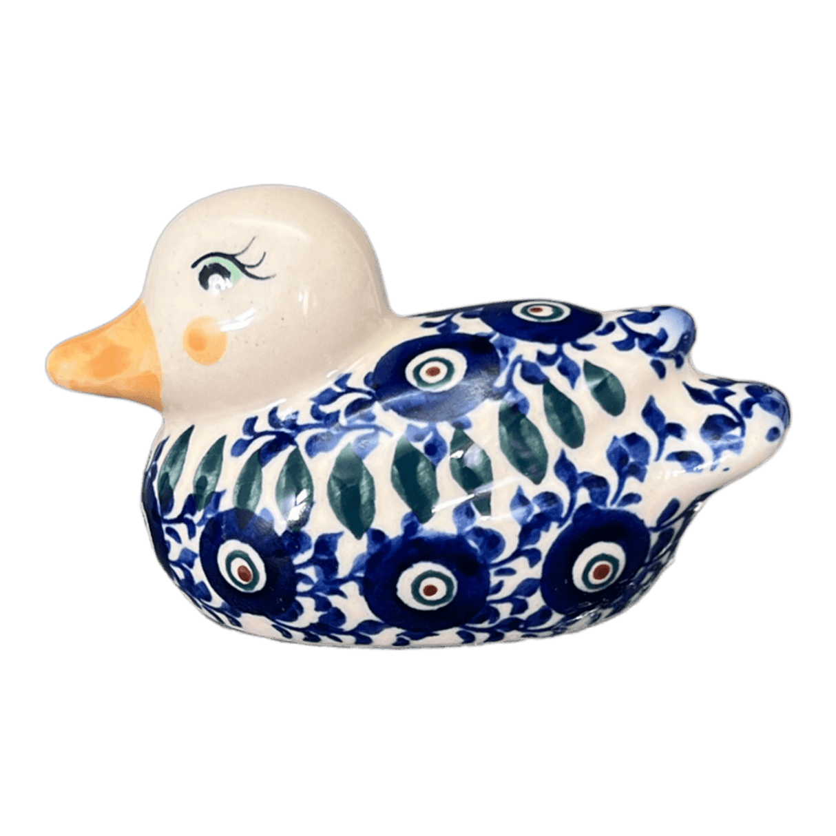 Figurine, Duck, 2" in "Peacock Vine" by Galia | GZW17-UPL