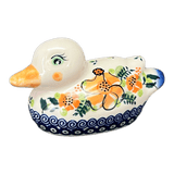 Figurine, Duck, 2" in "Orange Bouquet" by Galia | GZW17-UWP2