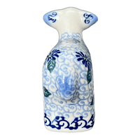 A picture of a Polish Pottery Lamb Figurine (Dreamy Blue) | GZW22-PT as shown at PolishPotteryOutlet.com/products/lamb-figurine-dreamy-blue-gzw22-pt